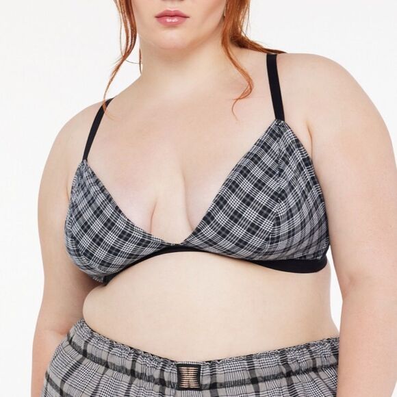 Savage Fenty X Bralette C Remixed Plaid Bralette Classy Plaid 4X NWT in pakg - Picture 5 of 8